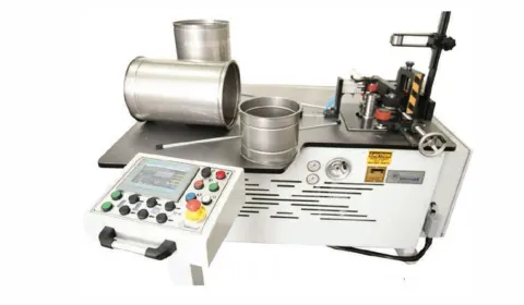 HYDRAULIC FLANGE AND CORDING MACHINE